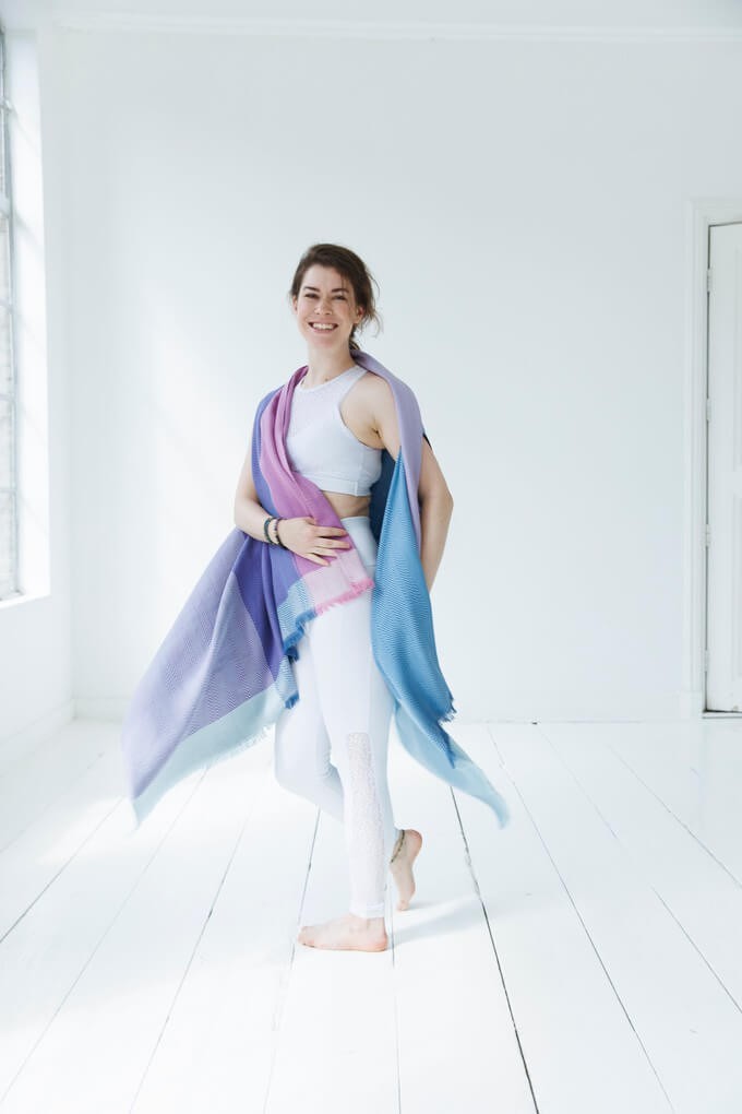 Ethical scarf to accessorise maximalist outfits