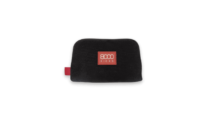 Accessory & Tech Pouch in black hemp from 8000kicks