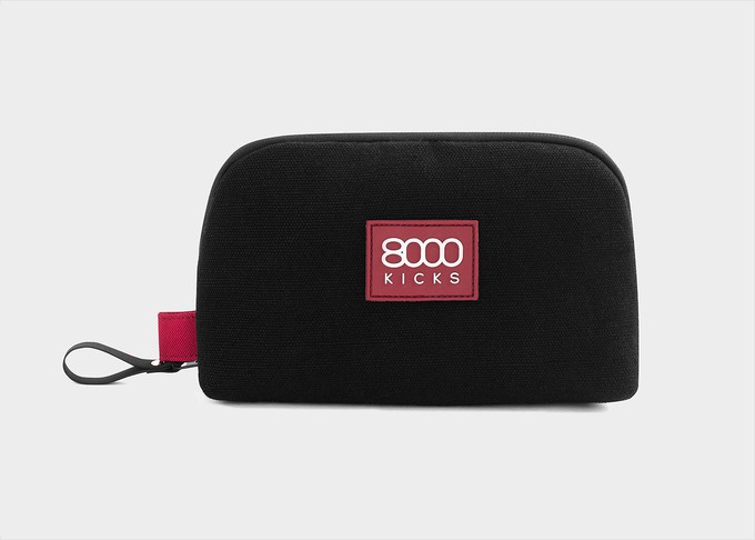 Accessory & Tech Pouch in black hemp from 8000kicks