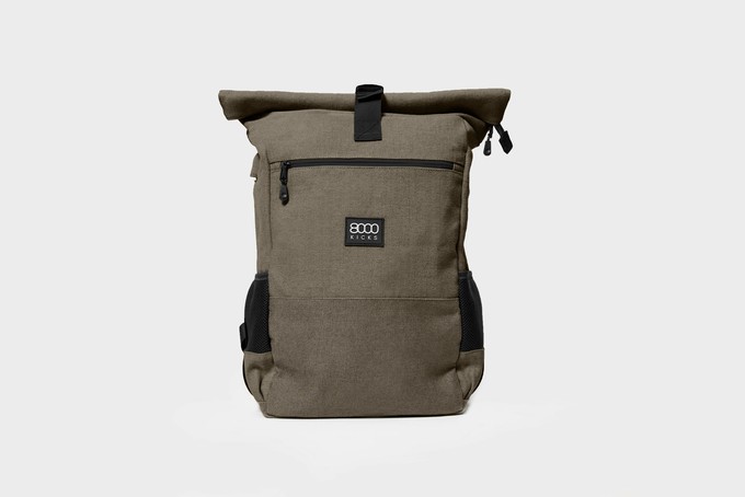 Everyday Hemp Rolltop Backpack in Dark Green from 8000kicks