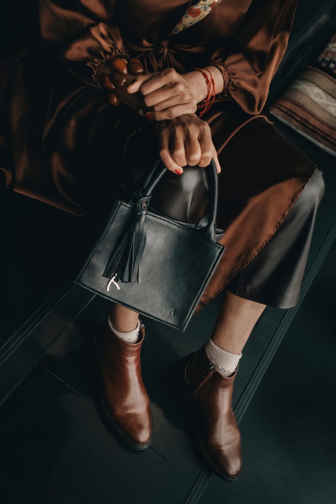 Mini Leather Tote Bag from Abury