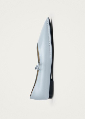 Sway Blue Leather Ballet Flats from Alohas Sway Blue Leather Ballet Flats from Alohas