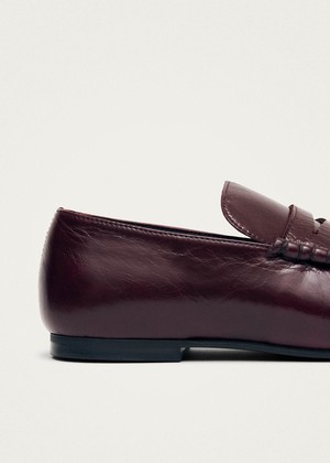 Aven Rift Burgundy Leather Loafers from Alohas Aven Rift Burgundy Leather Loafers from Alohas