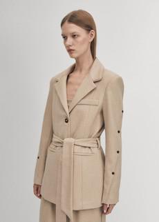 Beth Beige Blazer via Alohas
