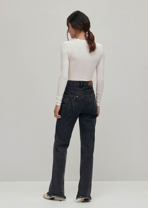 Kansas Black Denim Pants from Alohas Kansas Black Denim Pants from Alohas