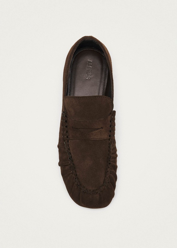 Aven Suede Brown Leather Loafers from Alohas Aven Suede Brown Leather Loafers from Alohas
