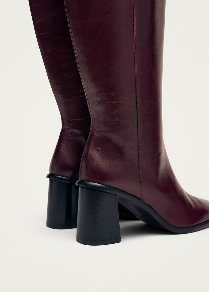 East Rift Burgundy Leather Boots from Alohas East Rift Burgundy Leather Boots from Alohas