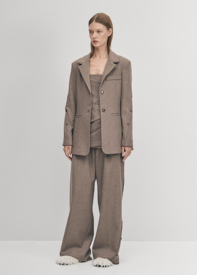 Beth Taupe Blazer from Alohas