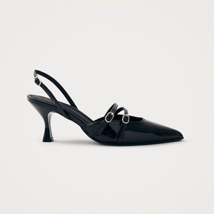 Joelle Black Patent Leather Pumps from Alohas