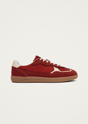 Tb.490 Rife Sheen Red Leather Sneakers from Alohas Tb.490 Rife Sheen Red Leather Sneakers from Alohas