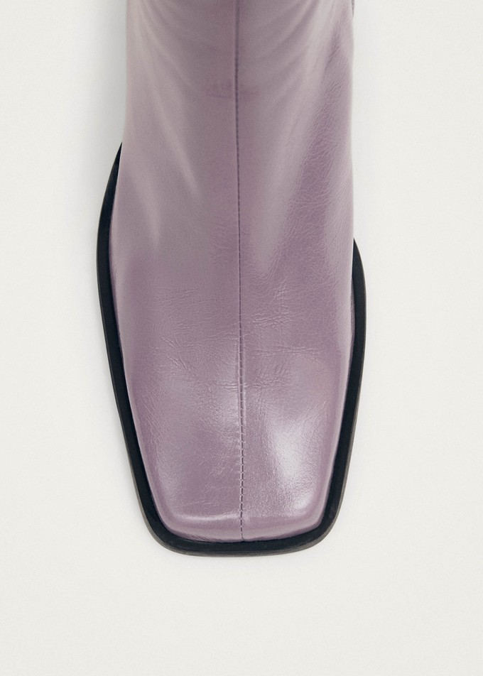 South Onix Mauve Leather Boots from Alohas