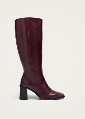 East Rift Burgundy Leather Boots from Alohas East Rift Burgundy Leather Boots from Alohas