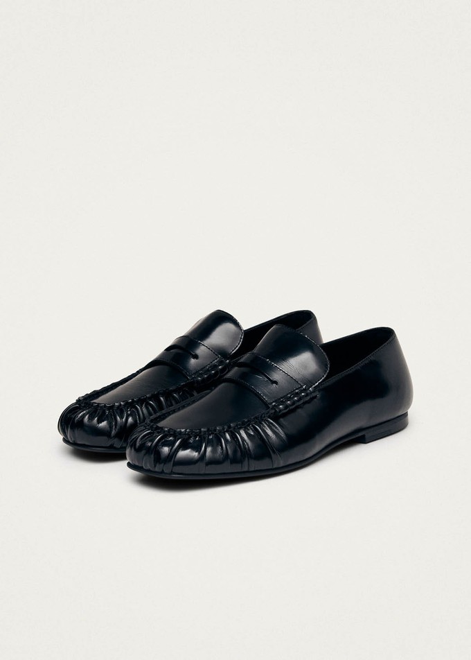 Aven Black Leather Loafers from Alohas Aven Black Leather Loafers from Alohas