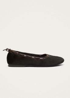 Gill Soft Brown Leather Ballet Flats via Alohas