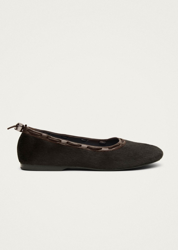 Gill Soft Brown Leather Ballet Flats from Alohas