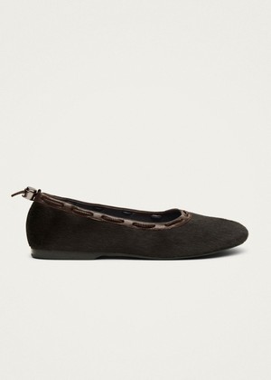 Gill Soft Brown Leather Ballet Flats from Alohas