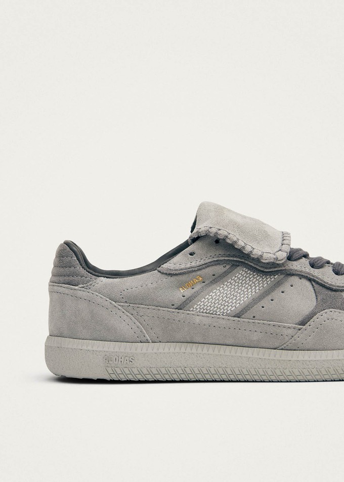 Tb.490 Club Suede Pale Grey Leather Sneakers from Alohas Tb.490 Club Suede Pale Grey Leather Sneakers from Alohas