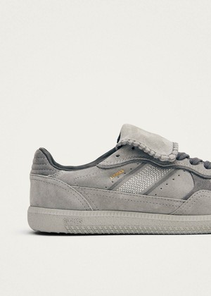 Tb.490 Club Suede Pale Grey Leather Sneakers from Alohas Tb.490 Club Suede Pale Grey Leather Sneakers from Alohas