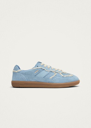 Tb.490 Crochet Blue Leather Sneakers from Alohas Tb.490 Crochet Blue Leather Sneakers from Alohas