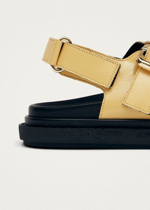 Harper Vanilla Patent Leather Sandals from Alohas