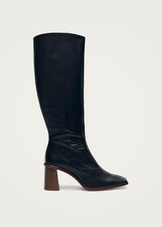 East Black Leather Boots via Alohas