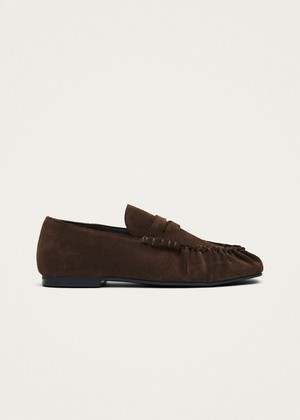 Aven Suede Brown Leather Loafers from Alohas Aven Suede Brown Leather Loafers from Alohas