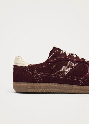 Tb.490 Rife Burgundy Cream Leather Sneakers from Alohas Tb.490 Rife Burgundy Cream Leather Sneakers from Alohas