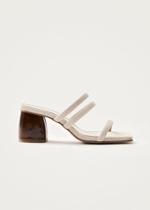 Indiana Stone Beige Leather Sandals from Alohas