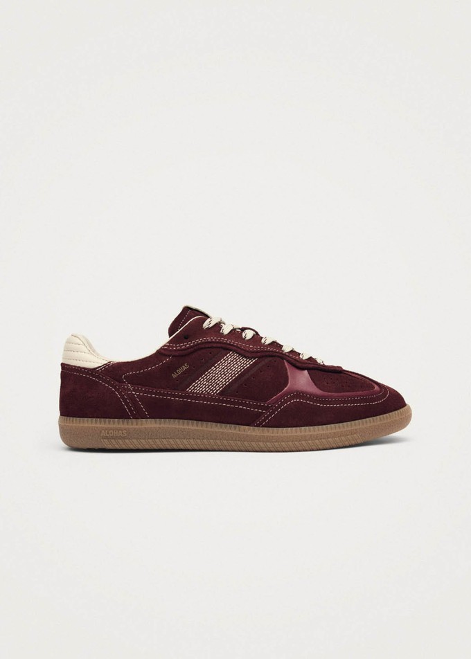 Tb.490 Rife Burgundy Cream Leather Sneakers from Alohas Tb.490 Rife Burgundy Cream Leather Sneakers from Alohas
