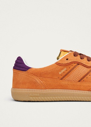 Tb.490 Rife Orange Leather Sneakers from Alohas Tb.490 Rife Orange Leather Sneakers from Alohas