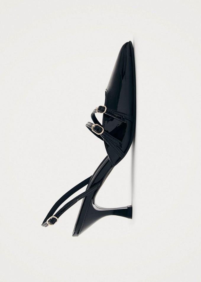 Joelle Black Patent Leather Pumps from Alohas
