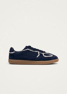 Tb.490 Crochet Navy Leather Sneakers via Alohas