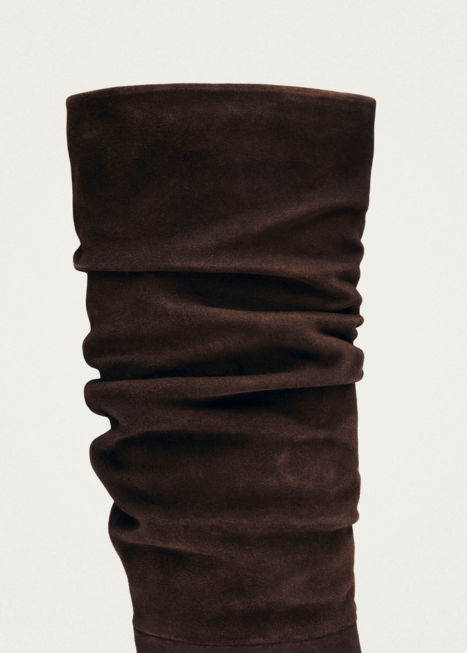 Kalila Suede Brown Leather Boots from Alohas Kalila Suede Brown Leather Boots from Alohas