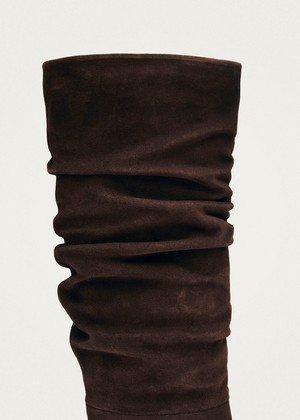Kalila Suede Brown Leather Boots from Alohas Kalila Suede Brown Leather Boots from Alohas