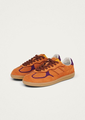 Tb.490 Rife Orange Leather Sneakers from Alohas Tb.490 Rife Orange Leather Sneakers from Alohas