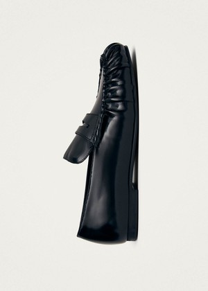 Aven Black Leather Loafers from Alohas Aven Black Leather Loafers from Alohas