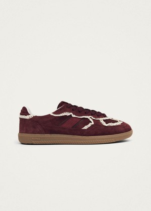 Tb.490 Crochet Burgundy Leather Sneakers from Alohas Tb.490 Crochet Burgundy Leather Sneakers from Alohas
