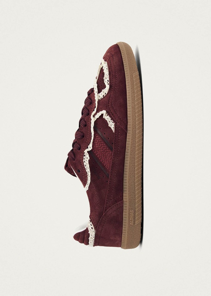 Tb.490 Crochet Burgundy Leather Sneakers from Alohas Tb.490 Crochet Burgundy Leather Sneakers from Alohas