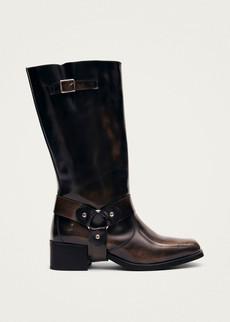 Rocky Brushed Brown Leather Boots via Alohas