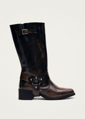Rocky Brushed Brown Leather Boots from Alohas Rocky Brushed Brown Leather Boots from Alohas