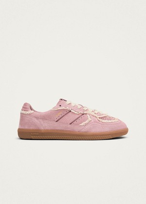 Tb.490 Crochet Pink Leather Sneakers from Alohas Tb.490 Crochet Pink Leather Sneakers from Alohas