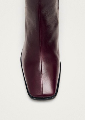 East Rift Burgundy Leather Boots from Alohas East Rift Burgundy Leather Boots from Alohas