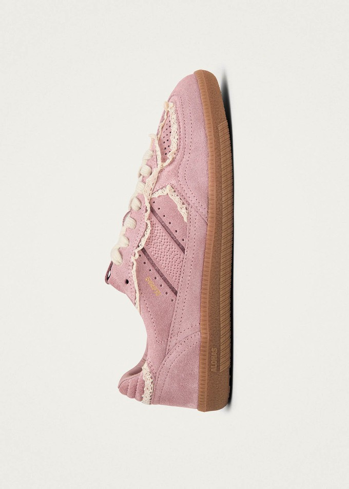 Tb.490 Crochet Pink Leather Sneakers from Alohas Tb.490 Crochet Pink Leather Sneakers from Alohas
