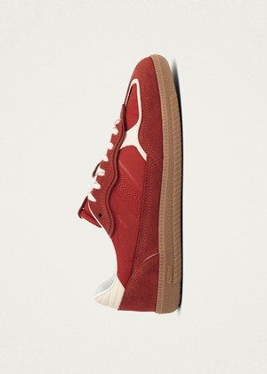Tb.490 Rife Sheen Red Leather Sneakers from Alohas Tb.490 Rife Sheen Red Leather Sneakers from Alohas