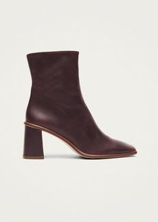 West Cape Wine Burgundy Leather Ankle Boots via Alohas