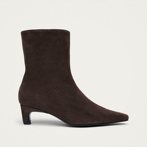 Ambar Suede Brown Leather Ankle Boots from Alohas Ambar Suede Brown Leather Ankle Boots from Alohas