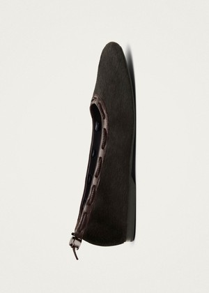 Gill Soft Brown Leather Ballet Flats from Alohas