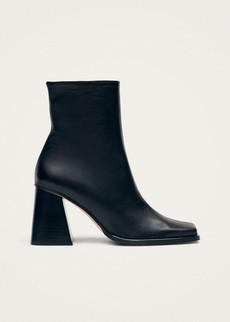 South Black Leather Ankle Boots via Alohas