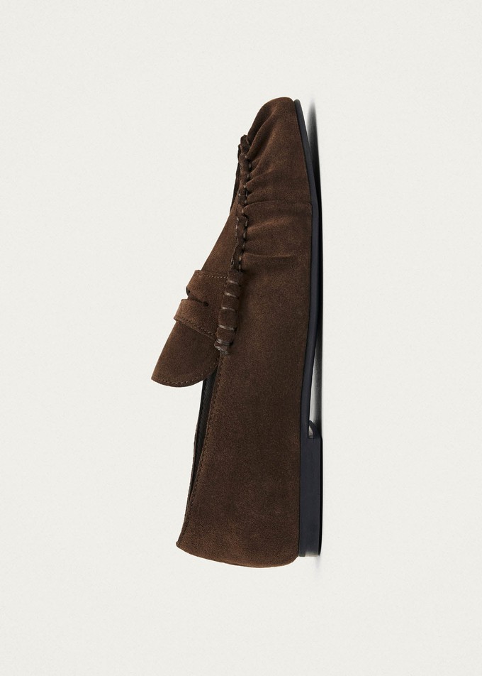 Aven Suede Brown Leather Loafers from Alohas Aven Suede Brown Leather Loafers from Alohas