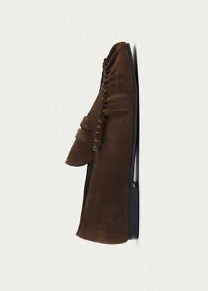 Aven Suede Brown Leather Loafers from Alohas Aven Suede Brown Leather Loafers from Alohas